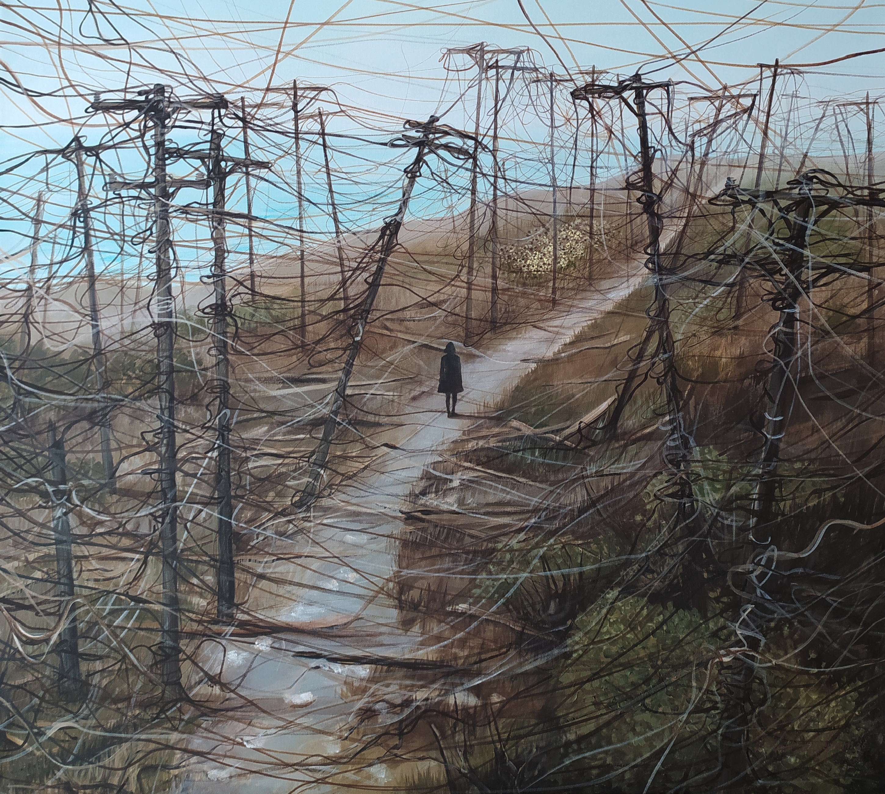The Loneliness of a Woman 2026 Acrylic on canvas 90 x 100 cm